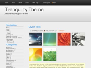 WP theme Tranquility by Mujtaba Ahmed