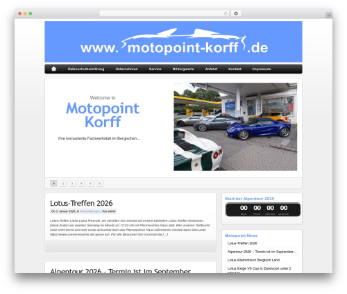 WP theme iBlogPro - motopoint-korff.de