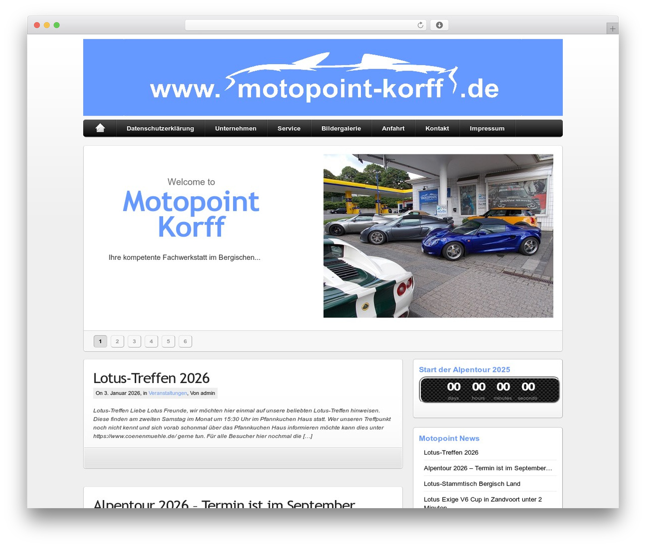 WP theme iBlogPro - motopoint-korff.de
