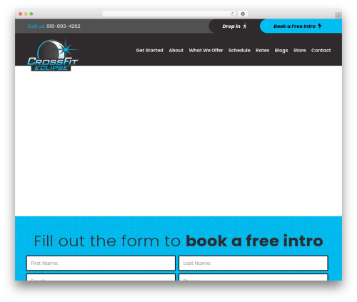 Zyth gym WordPress theme - crossfiteclipse.com
