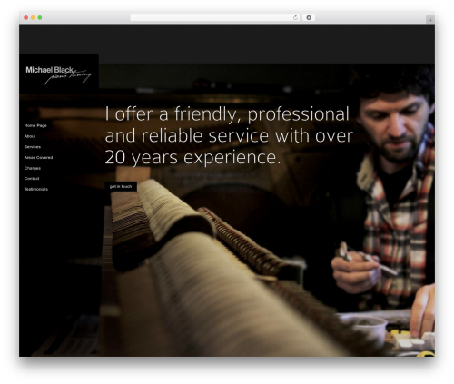 Architectos WordPress theme - michaelblackpianotuning.com