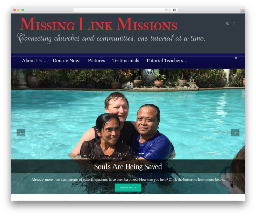 evolve theme WordPress - missinglinkmissions.com