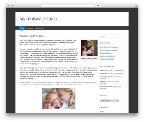 Expound WordPress theme - myhusbandandkids.com