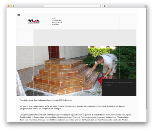 Grid WordPress theme - mus-baugesellschaft.de