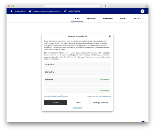 Chauffeur booking system WordPress plugin - rhodestransferservices.com