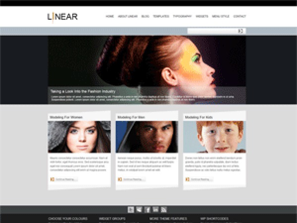 Pixel-Linear WordPress theme