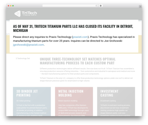 Starting Point theme WordPress - tritechtitanium.com