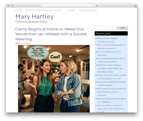 Theme WordPress Catalyst - maryhartley.com