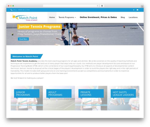 Theme WordPress gameplan - matchpoint.com.au
