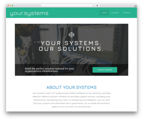 Wireframe WordPress theme - your.systems