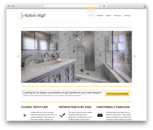 WordPress theme CleanGold - michelehaft.com
