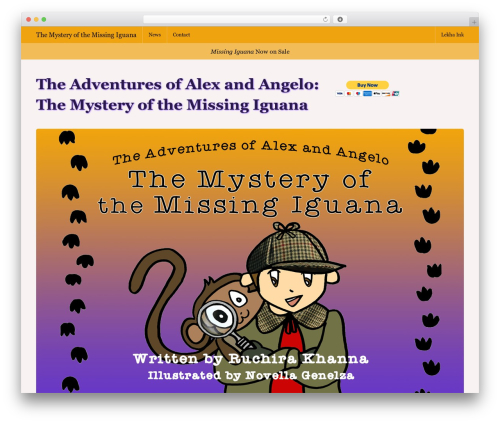 WordPress theme Missing Iguana - missingiguana.com