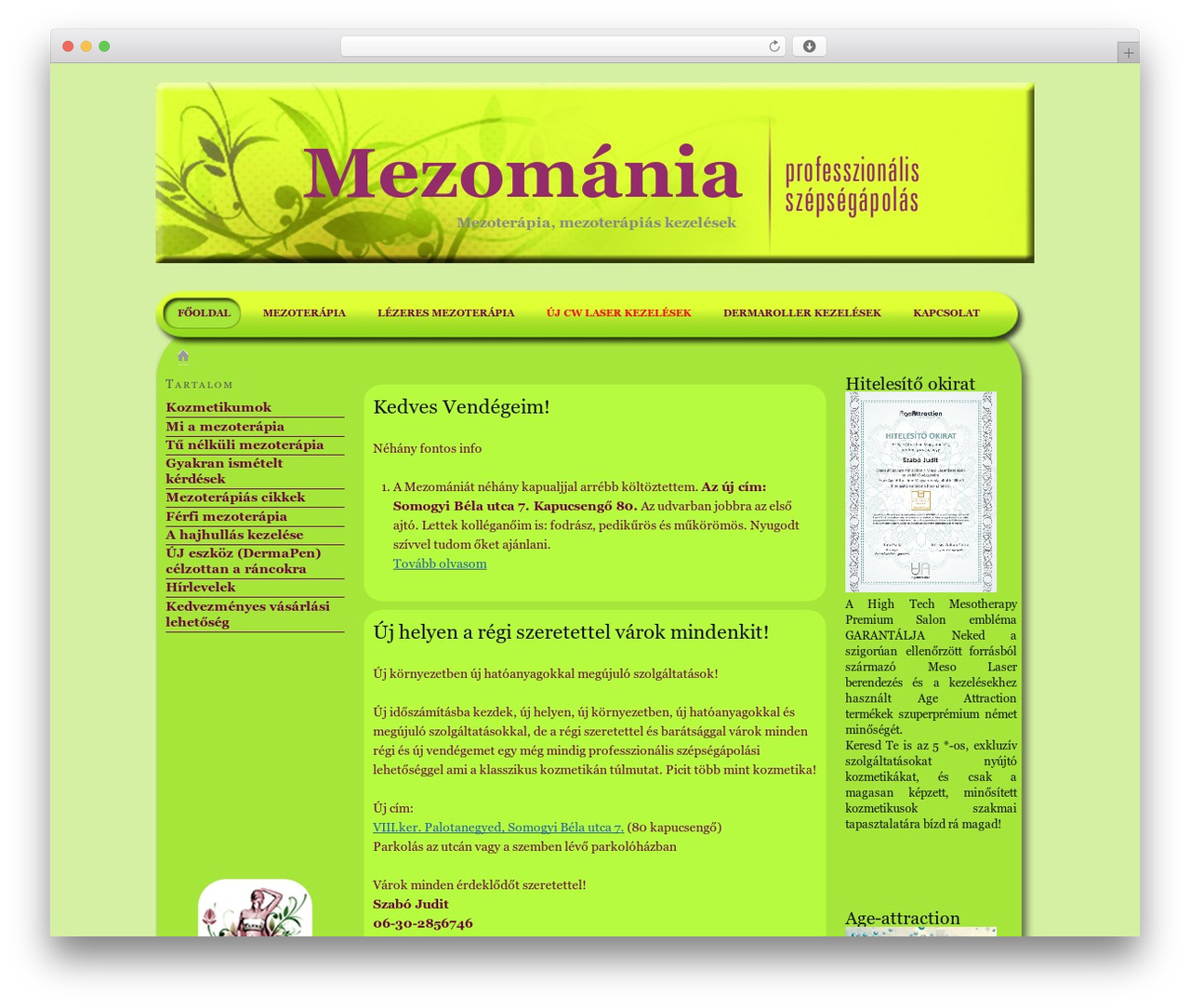 WordPress theme Thesis - mezomania.hu