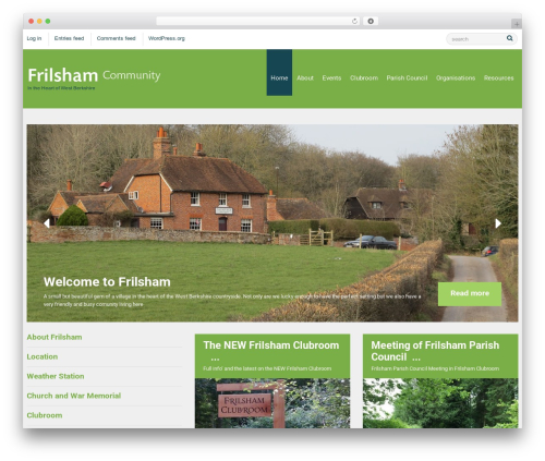 WordPress website theme cherry - frilsham.org.uk