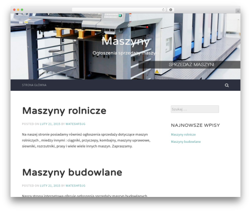 Accent WordPress theme - maszyny.com