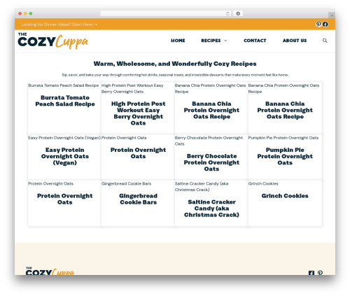 Tasty recipes WordPress plugin - thecozycuppa.com
