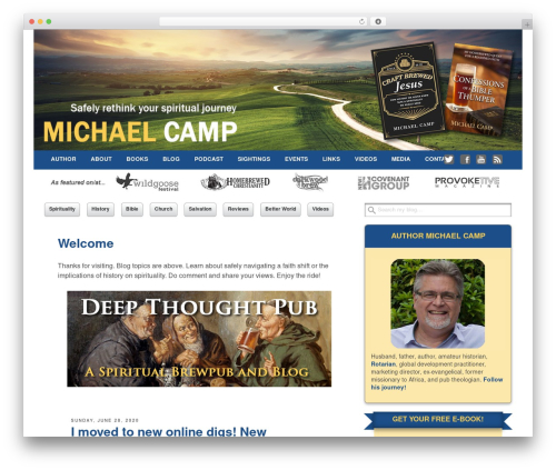 Get Noticed! theme WordPress - michaelcampbooks.com