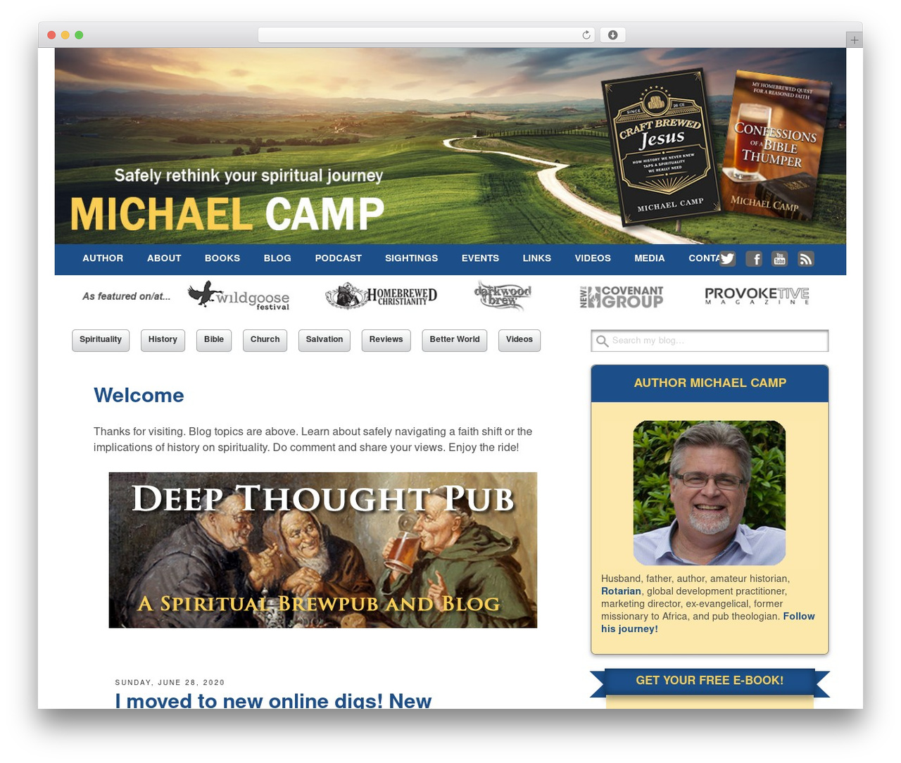 Get Noticed! theme WordPress - michaelcampbooks.com