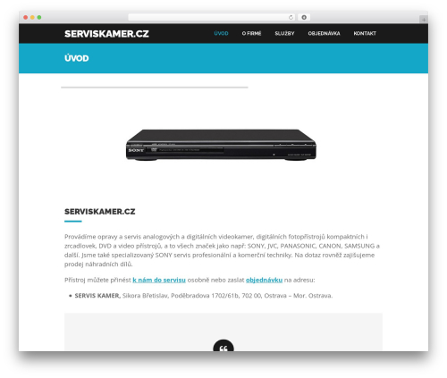 Prototype best WordPress theme - serviskamer.cz