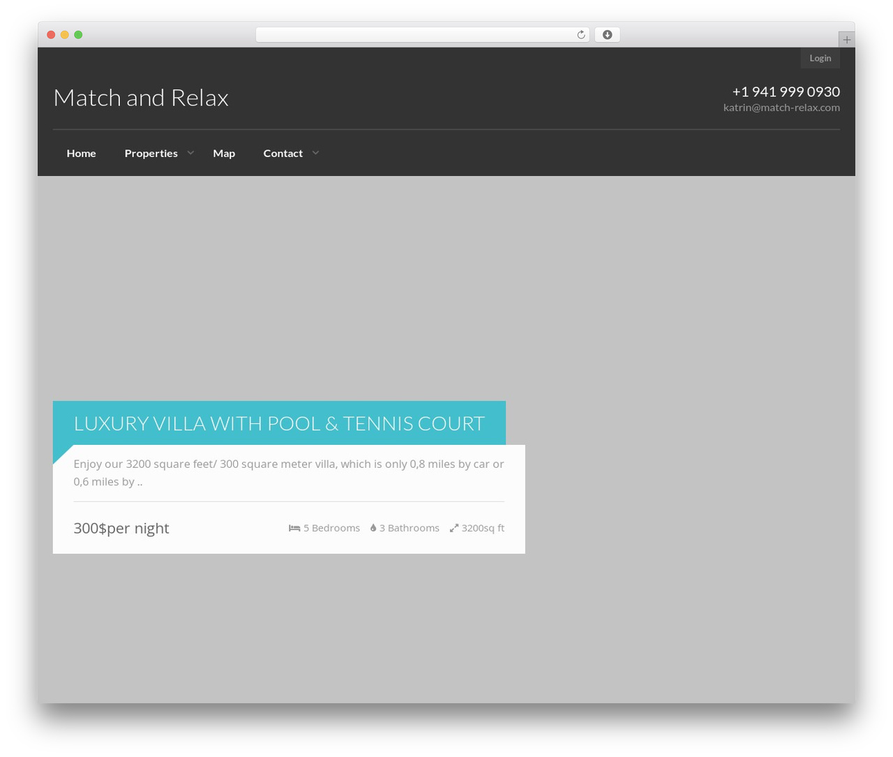 Realty WordPress theme - match-relax.com