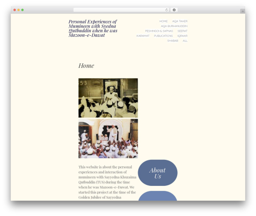 Spun WordPress theme - mostbelovedson.com