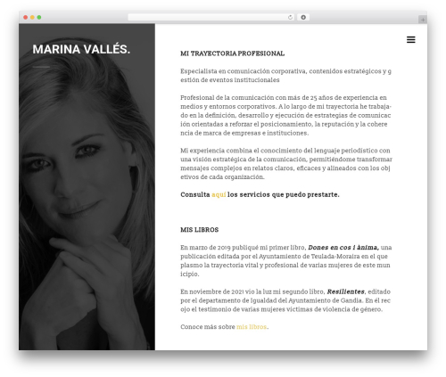 Thoughts WP theme - marinavalles.com