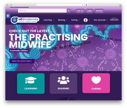 WordPress theme Divi - all4maternity.com