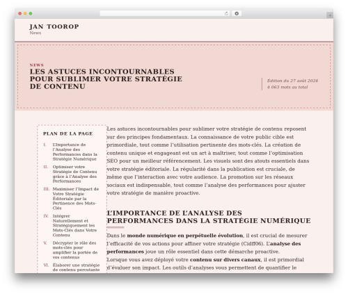 WordPress theme Maxwell - jan-toorop.com WordPress theme Maxwell - jan-toorop.com