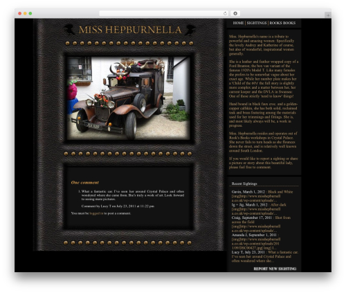 WordpressBoys WordPress theme - misshepburnella.co.uk