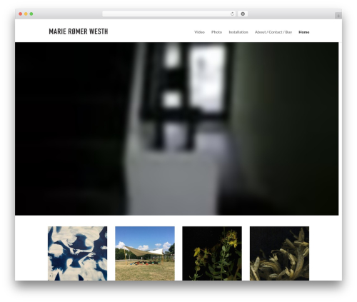 A WordPress theme - mariewesth.dk