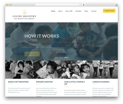 Charitize top WordPress theme - givingregistry.org Charitize top WordPress theme - givingregistry.org