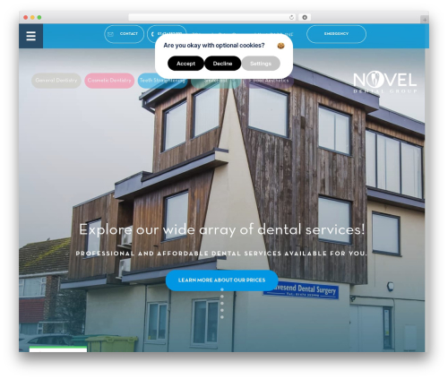 Custom Theme WordPress theme - noveldentalgroup.com