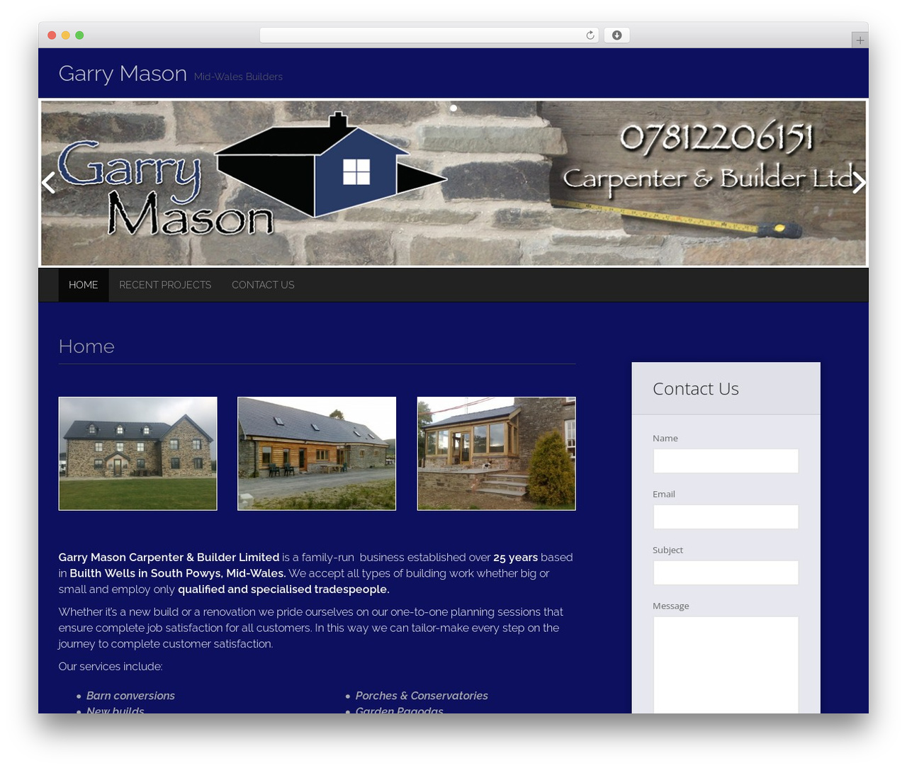 Destin Basic WordPress theme free - midwalesbuilders.com