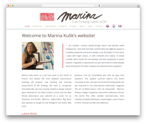 Lime responsive WordPress theme - marinakulik.com