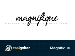 Magnifique WordPress blog theme