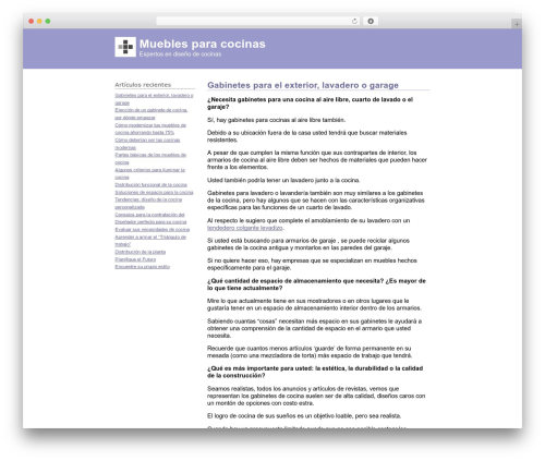 NotesIL WordPress theme - mueblesparacocinas.com