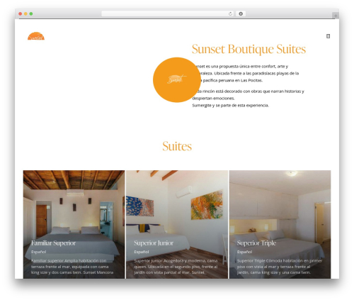 Palatio WordPress theme - sunsetmancora.com