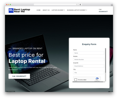 TANDA WordPress theme - rentlaptopnearme.in