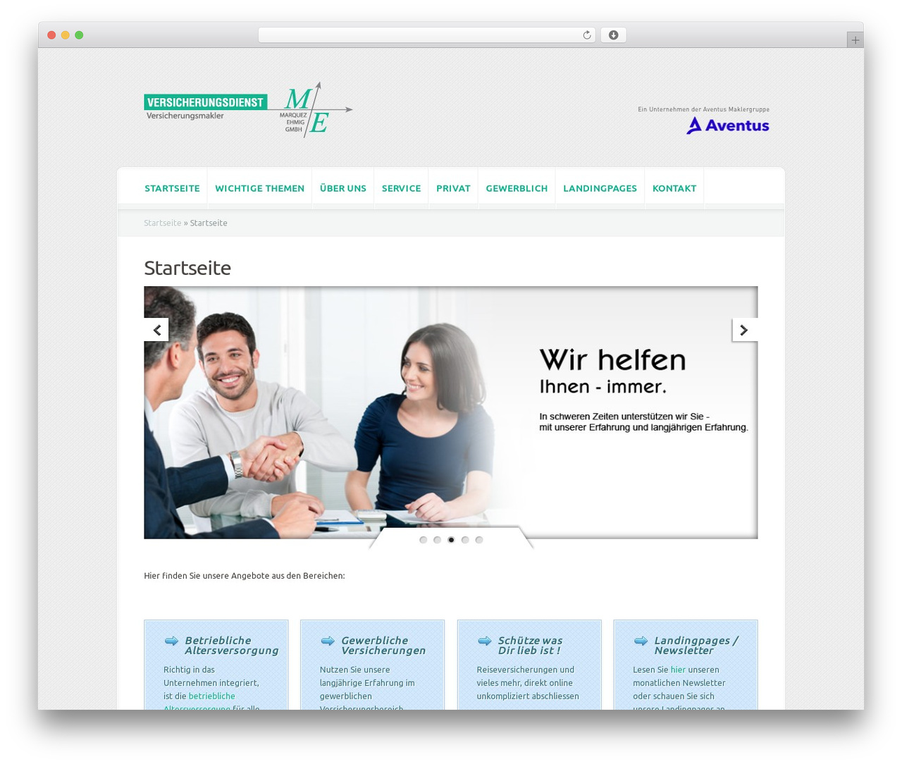 Theme WordPress Aggregate - mue-vm.de