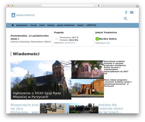 Features of local websites WordPress plugin - radio-pyrzyce.pl