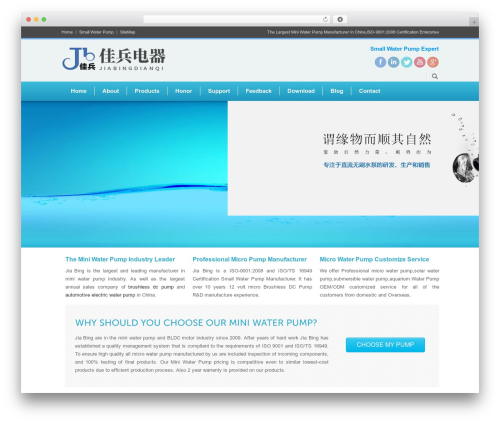 Theme WordPress Modernize - miniwaterpump.com