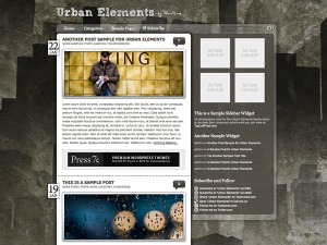 Theme WordPress Urban Elements by Press75.com