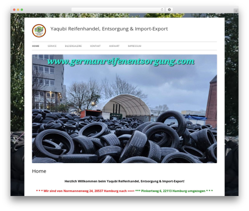 Tiny Framework theme WordPress - germanreifenentsorgung.com