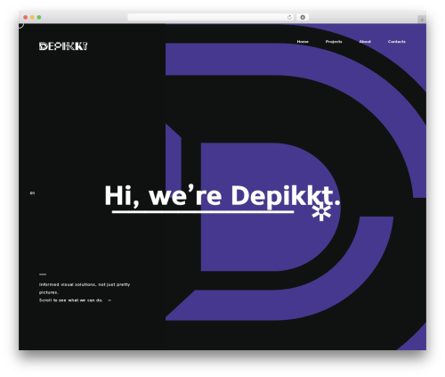 Visual Communication WordPress theme - www.depikkt.com