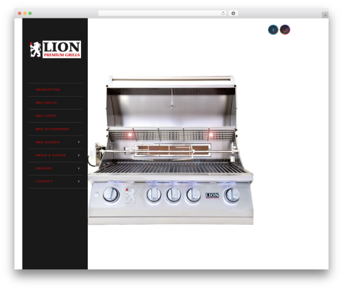 Widescreen WP theme - lionbbq.com