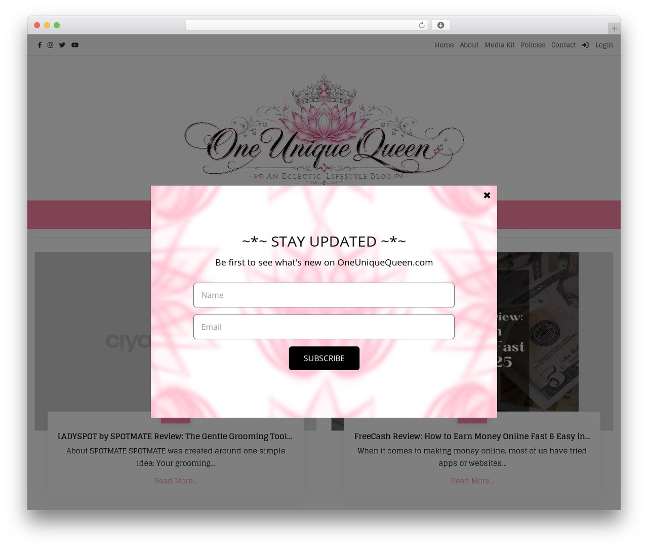 WordPress theme CiyaShop - oneuniquequeen.com WordPress theme CiyaShop - oneuniquequeen.com