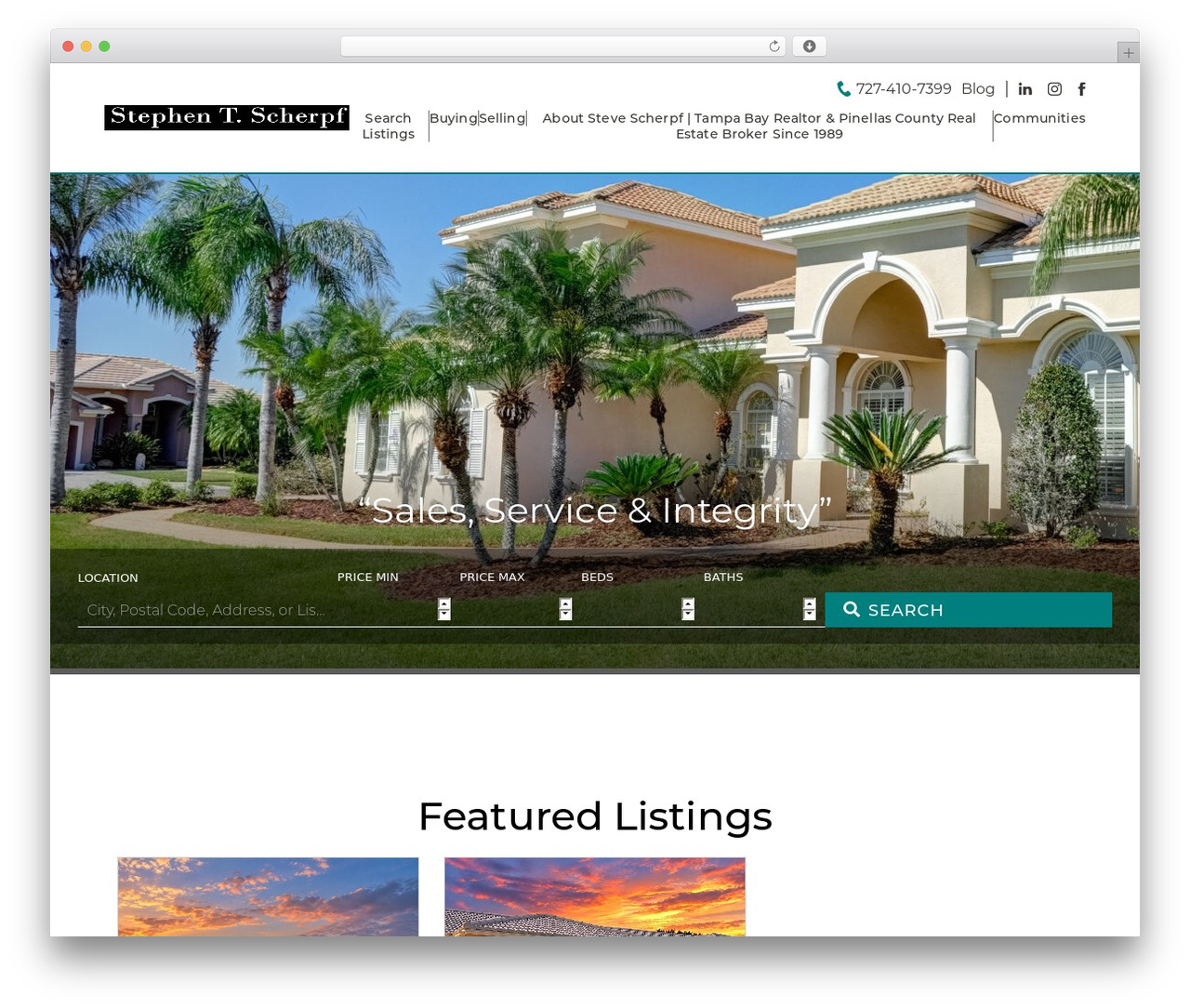 WordPress theme Tasmania - ssirealtyllc.com