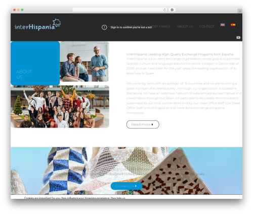 WordPress theme Astra - interhispania.com