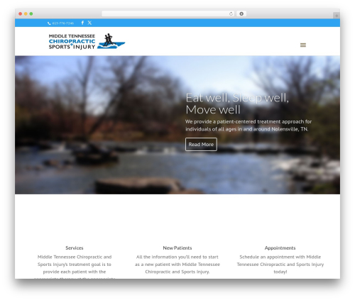 WordPress theme Divi - midtnchiro.com