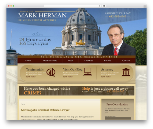 WordPress theme Mark Herman - markhermanlaw.com